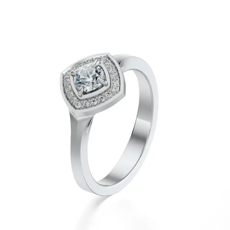 Pierścionek białe złoto z diamentami AJPZ_120